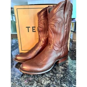 Tecovas The Cartwright Hazelnut Cowhide Western Boots Mens 11 D M10001HZN0110D